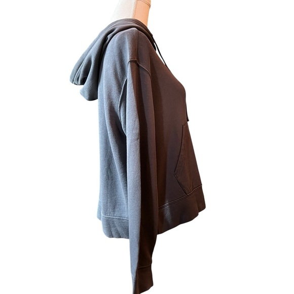 Pact Women’s Gray Oversized Crop Hoodie Size Small NWT - Picture 9 of 11